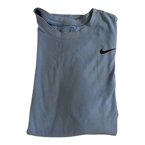 Nike Blue Short Sleeve Tee for Casual Comfort - Picture 2 of 6